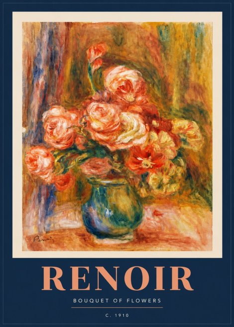 Renoir Bouquet of Flowers II No2 - Plakát