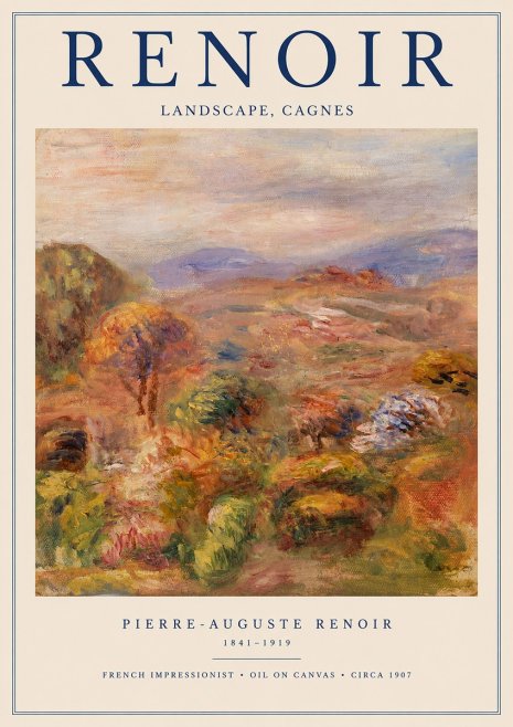 Renoir Landscape, Cagnes No1 - Plakát