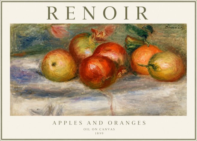Renoir Apples and Oranges No1 - Plakát