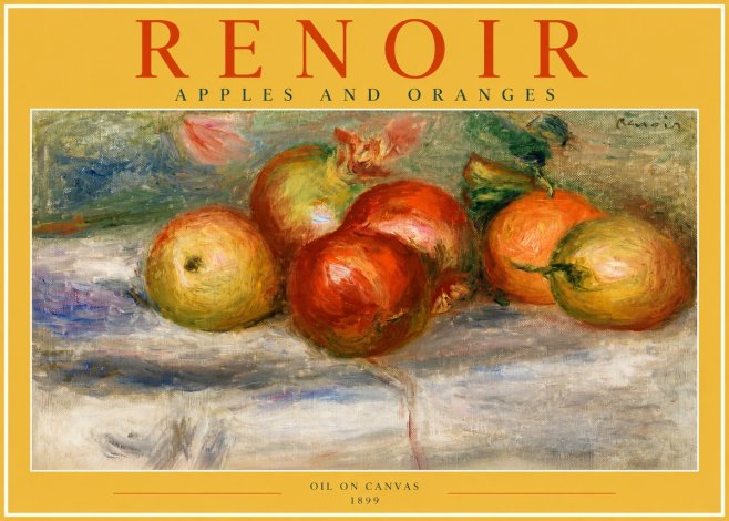Renoir Apples and Oranges No2 - Plakát