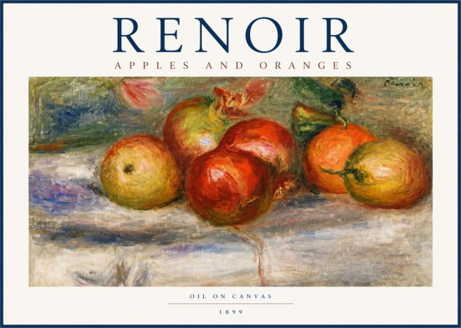 Renoir Apples and Oranges No3 - Plakát