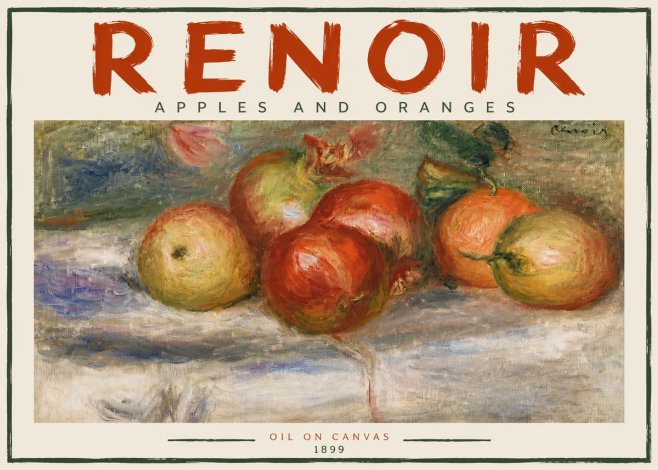 Renoir Apples and Oranges No5 - Plakát