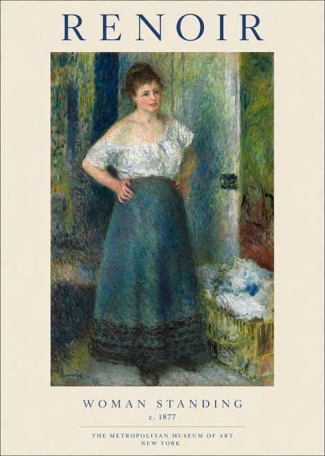 Renoir Woman Standing No1 - Plakát