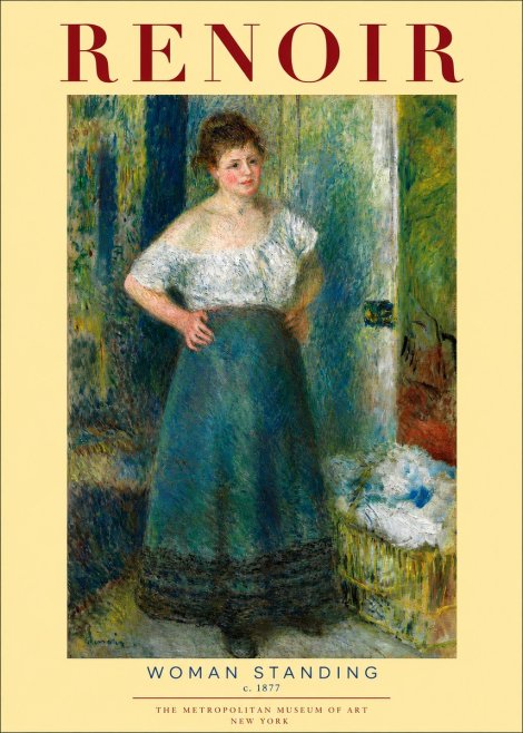 Renoir Woman Standing No2 - Plakát