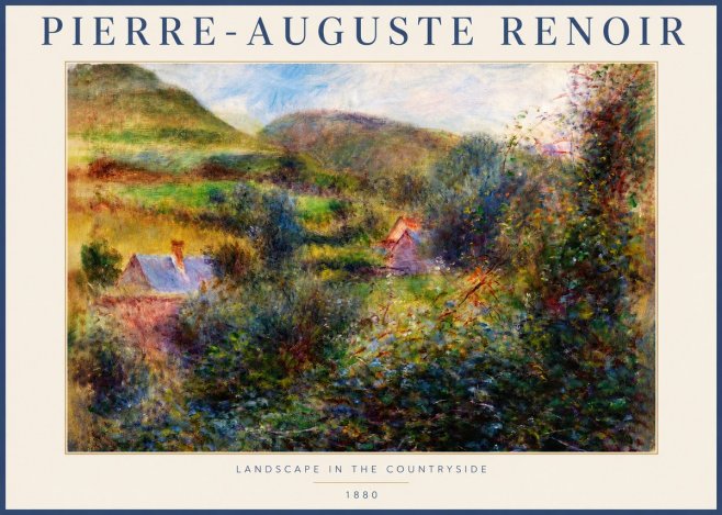 Renoir Landscape in the Countryside No2 - Plakát