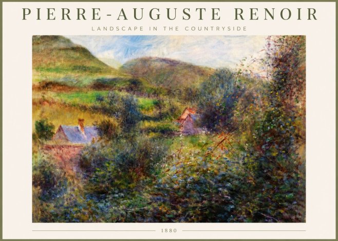 Renoir Landscape in the Countryside No3 - Plakát