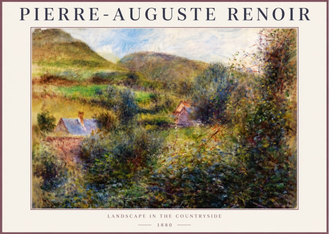 Renoir Landscape in the Countryside No4 - Plakát