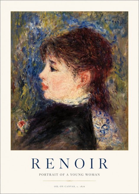 Renoir Portrait of a Young Woman II No1 - Plakát