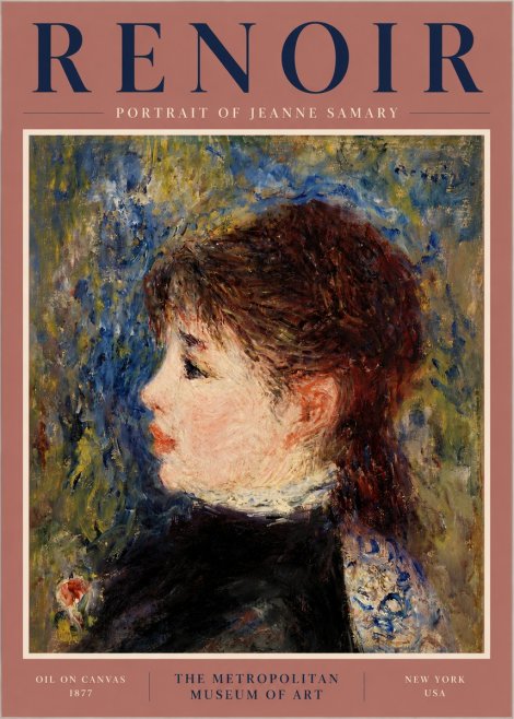 Renoir Portrait of a Young Woman II No4 - Plakát
