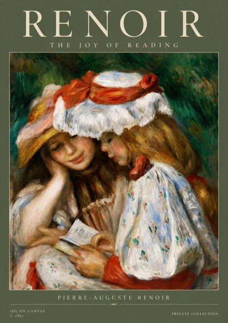 Renoir The Joy of Reading No3 - Plakát