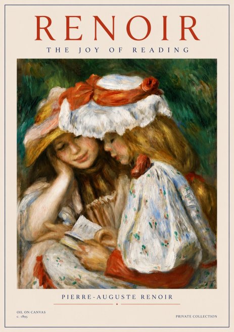 Renoir The Joy of Reading No4 - Plakát