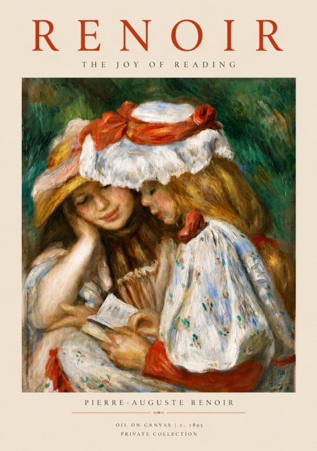 Renoir The Joy of Reading No5 - Plakát