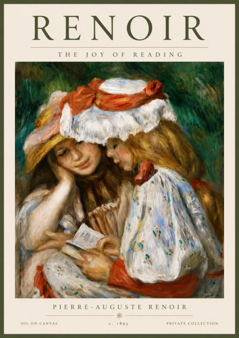 Renoir The Joy of Reading No6 - Plakát