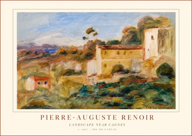 Renoir Landscape Near Cagnes II No1 - Plakát