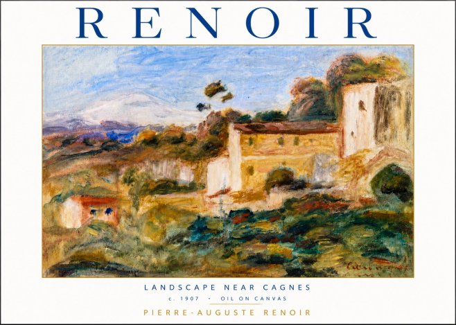 Renoir Landscape Near Cagnes No4 - Plakát