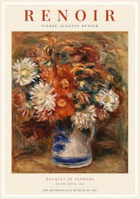 Renoir Bouquet of Flowers III No1 - Plakát