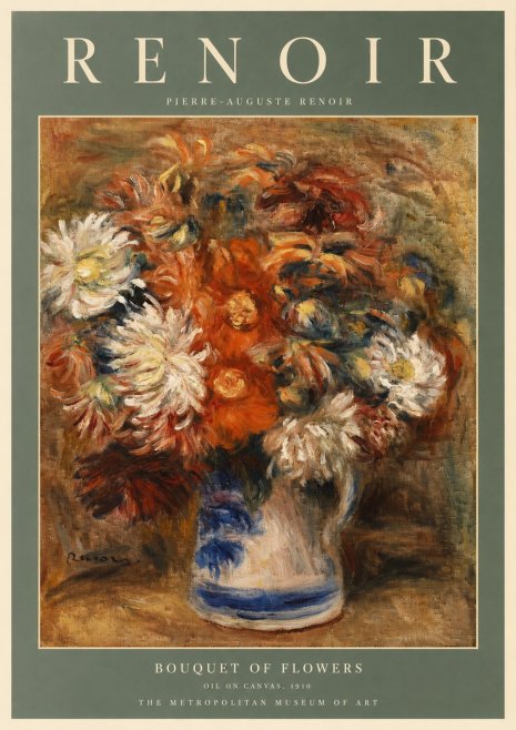 Renoir Bouquet of Flowers III No2 - Plakát