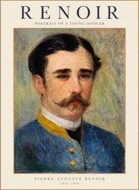 Renoir Portrait of a Young Officer No1 - Plakát