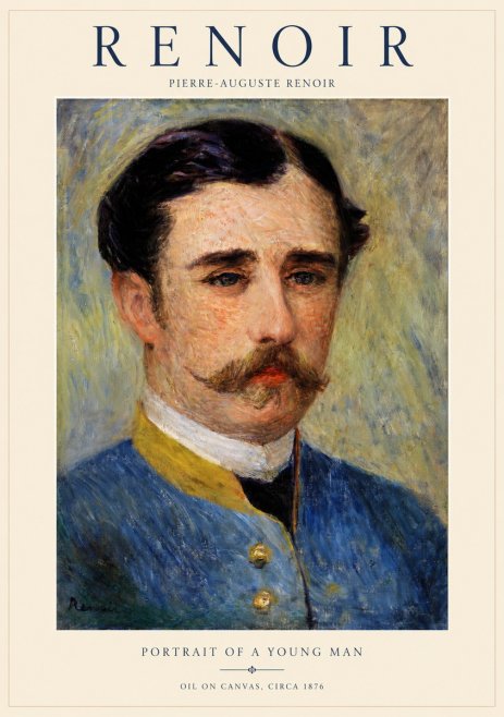 Renoir Portrait of a Young Officer No2 - Plakát