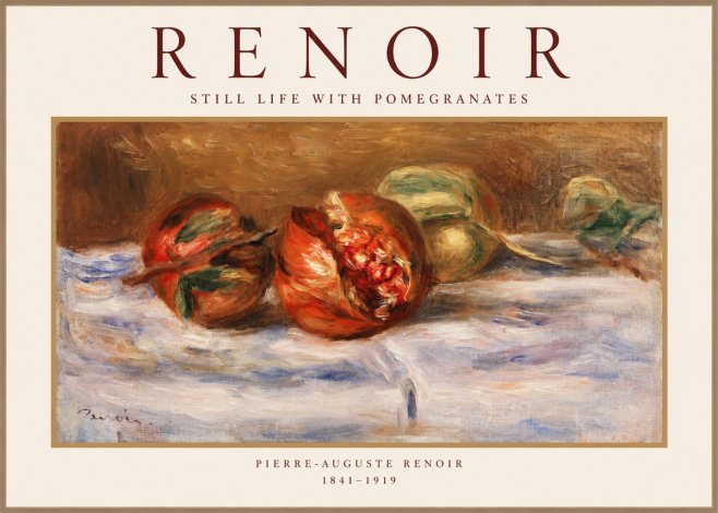 Renoir Still Life with Pomegranates No1 - Plakát