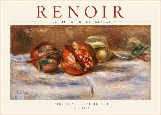 Renoir Still Life with Pomegranates No3 - Plakát