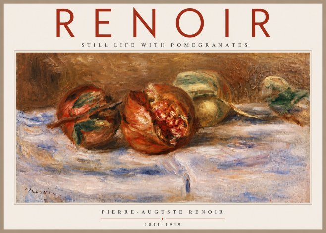 Renoir Still Life with Pomegranates No6 - Plakát