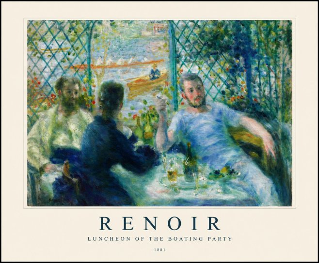 Renoir Luncheon of the Boating Party No1 - Plakát