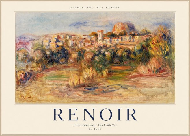 Renoir Landscape Near Les Collettes No1 - Plakát