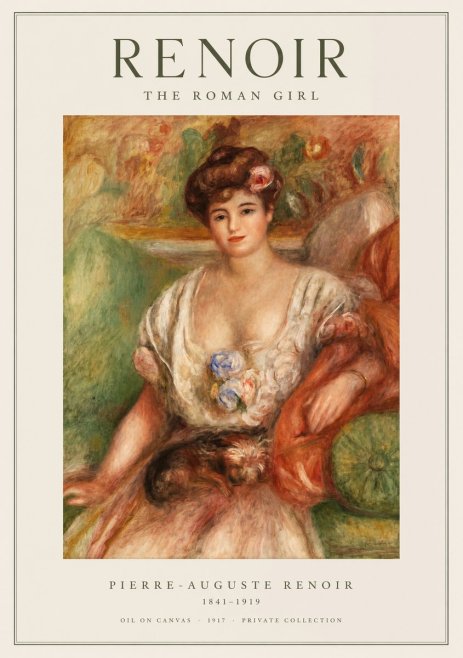 Renoir The Roman Girl No1 - Plakát