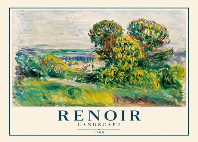 Renoir Landscape (Trees and Hills) No2 - Plakát