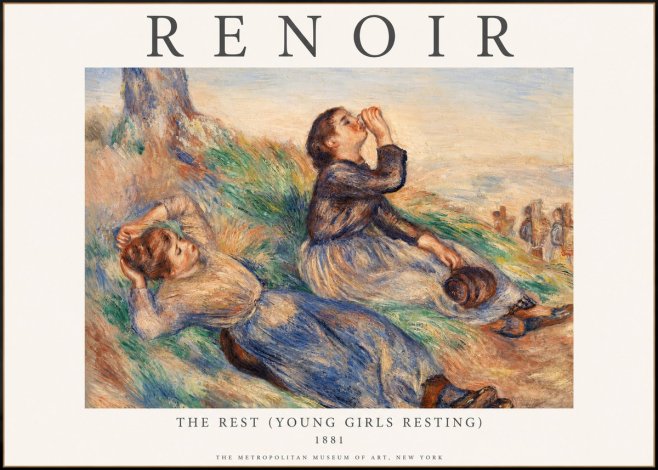 Renoir The Rest (Young Girls Resting) No1 - Plakát