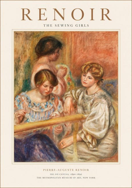 Renoir The Sewing Girls No1 - Plakát