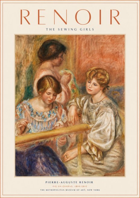 Renoir The Sewing Girls No4 - Plakát