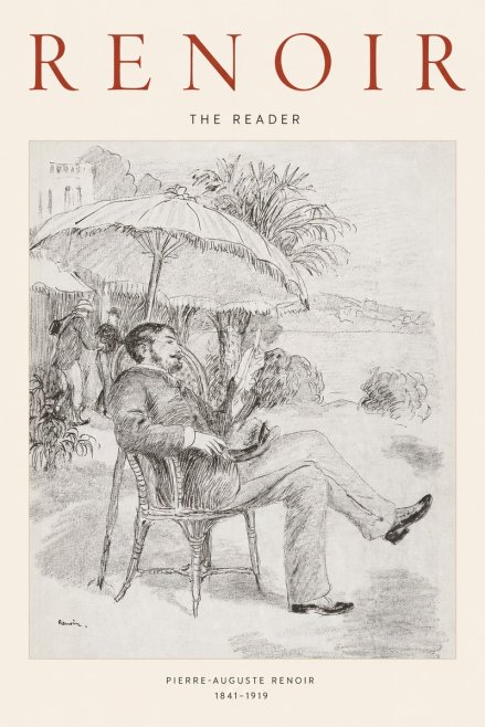 Renoir The Reader II No1 - Plakát
