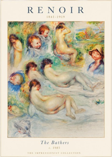 Renoir The Bathers II No1 - Plakát