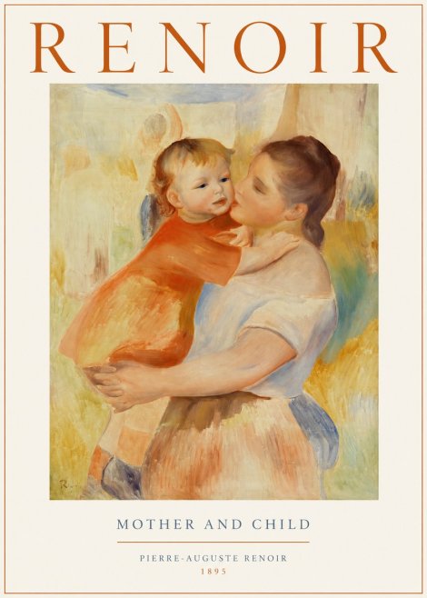 Renoir Mother and Child No1 - Plakát