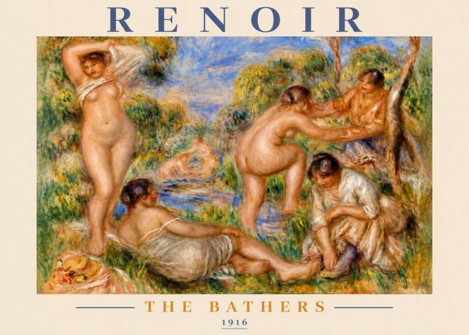 Renoir The Bathers III No3 - Plakát