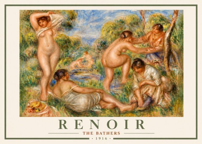 Renoir The Bathers No4 - Plakát