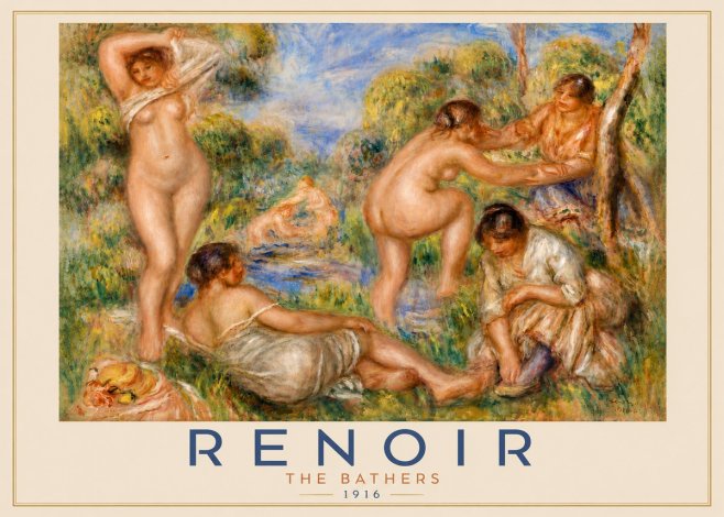 Renoir The Bathers No5 - Plakát