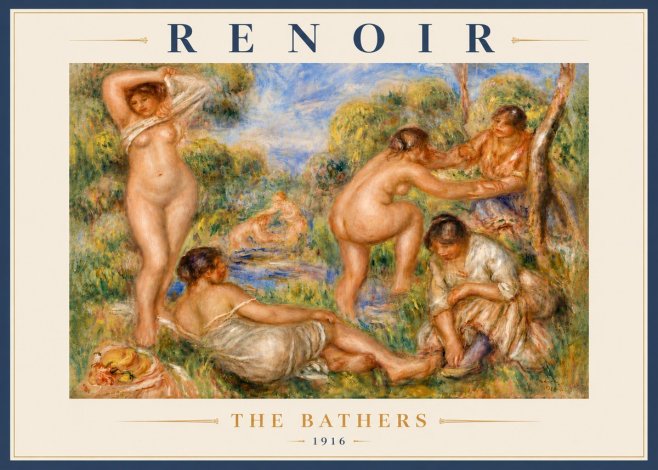 Renoir The Bathers No6 - Plakát