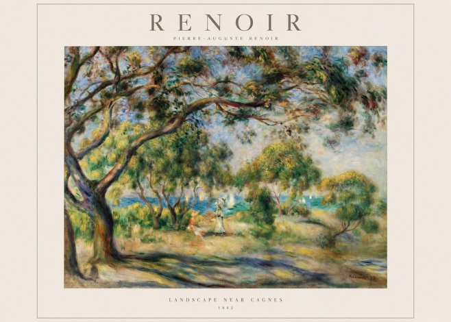 Renoir Landscape Near Cagnes IV No1 - Plakát
