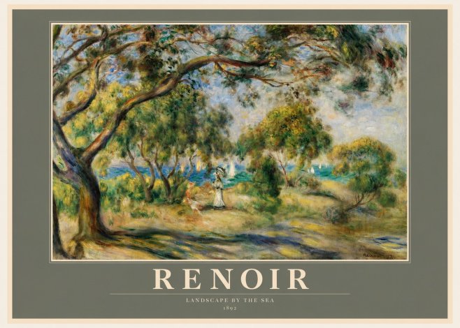 Renoir Landscape Near Cagnes IV No2 - Plakát