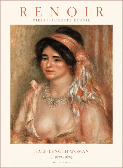 Renoir Half-length Woman No1 - Plakát