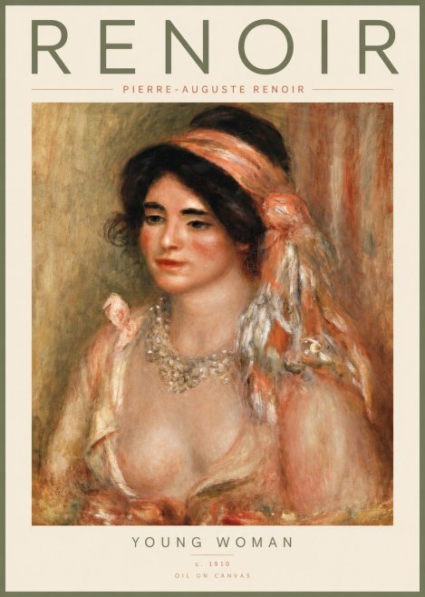 Renoir Half-length Woman No4 - Plakát