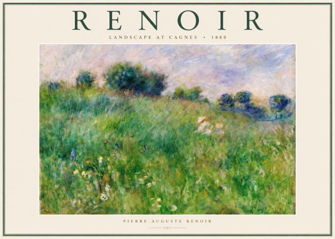 Renoir Landscape at Cagnes No2 - Plakát