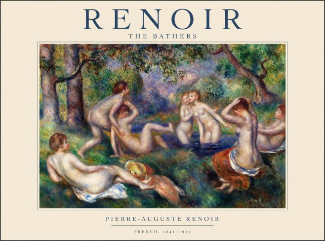 Renoir The Bathers IV No1 - Plakát