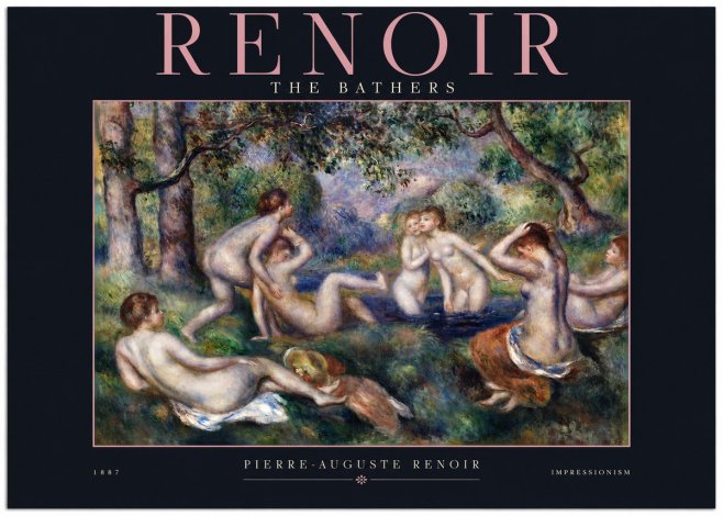 Renoir The Bathers IV No2 - Plakát