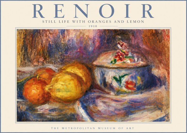 Renoir Still Life with Oranges and Lemon No3 - Plakát