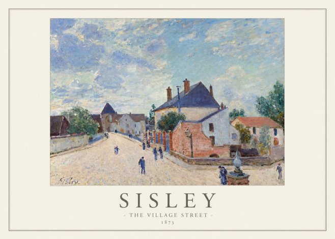 Sisley The Village Street No1 - Plakát