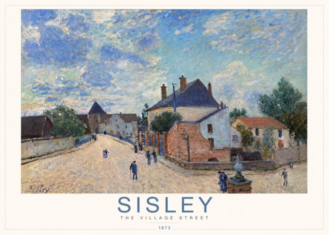 Sisley The Village Street No3 - Plakát